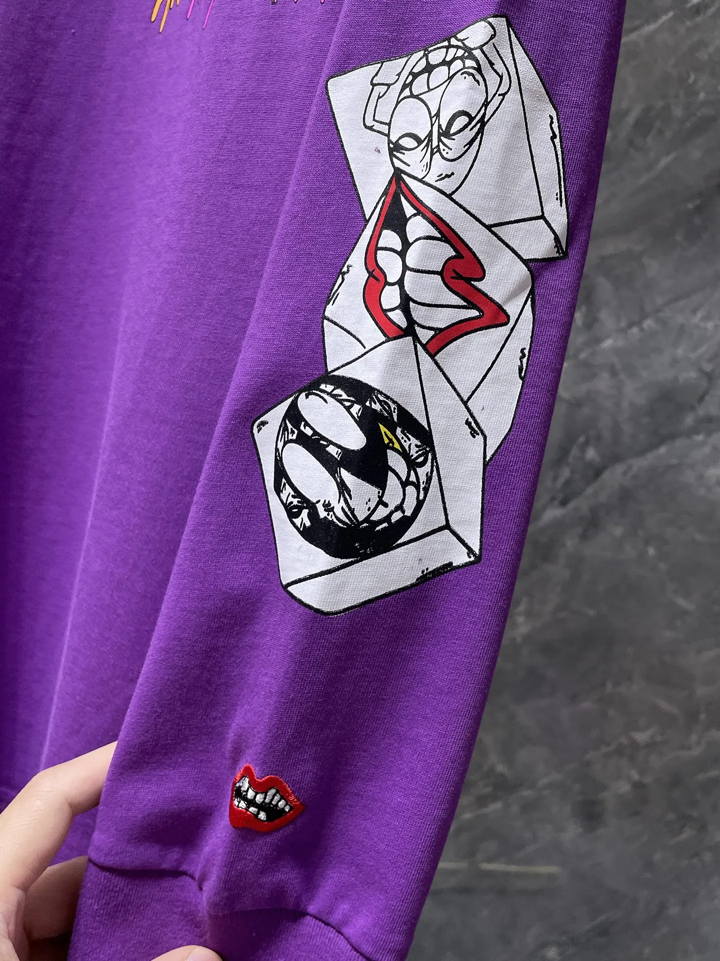 P160 Chrome Hearts🍁Long T Series🍁 Available simultaneously at counters❤️Fully upgraded fabrics! ! Croco Matty Boy Purple Hooded Sweatshirt Long Sleeve T. Replica version 1:1 high weight original fabric 🌈Recommended color: purple 🌈 Size: S, M, L, XL